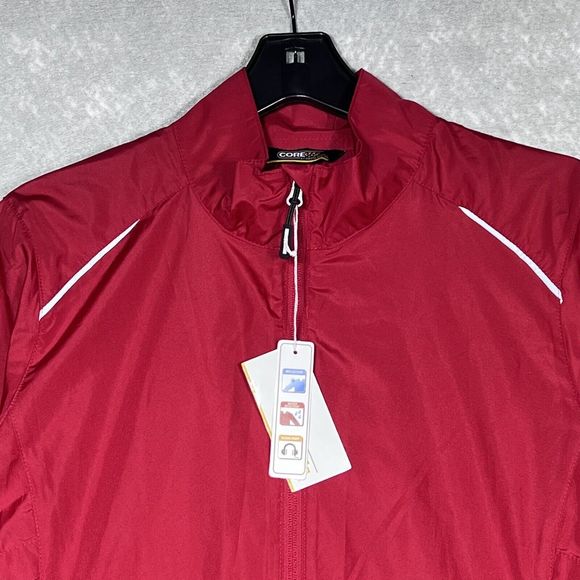 Core 365 by North End Jacket Women Large Red Lightweight Windbreaker Jacket NWT - Picture 2 of 12